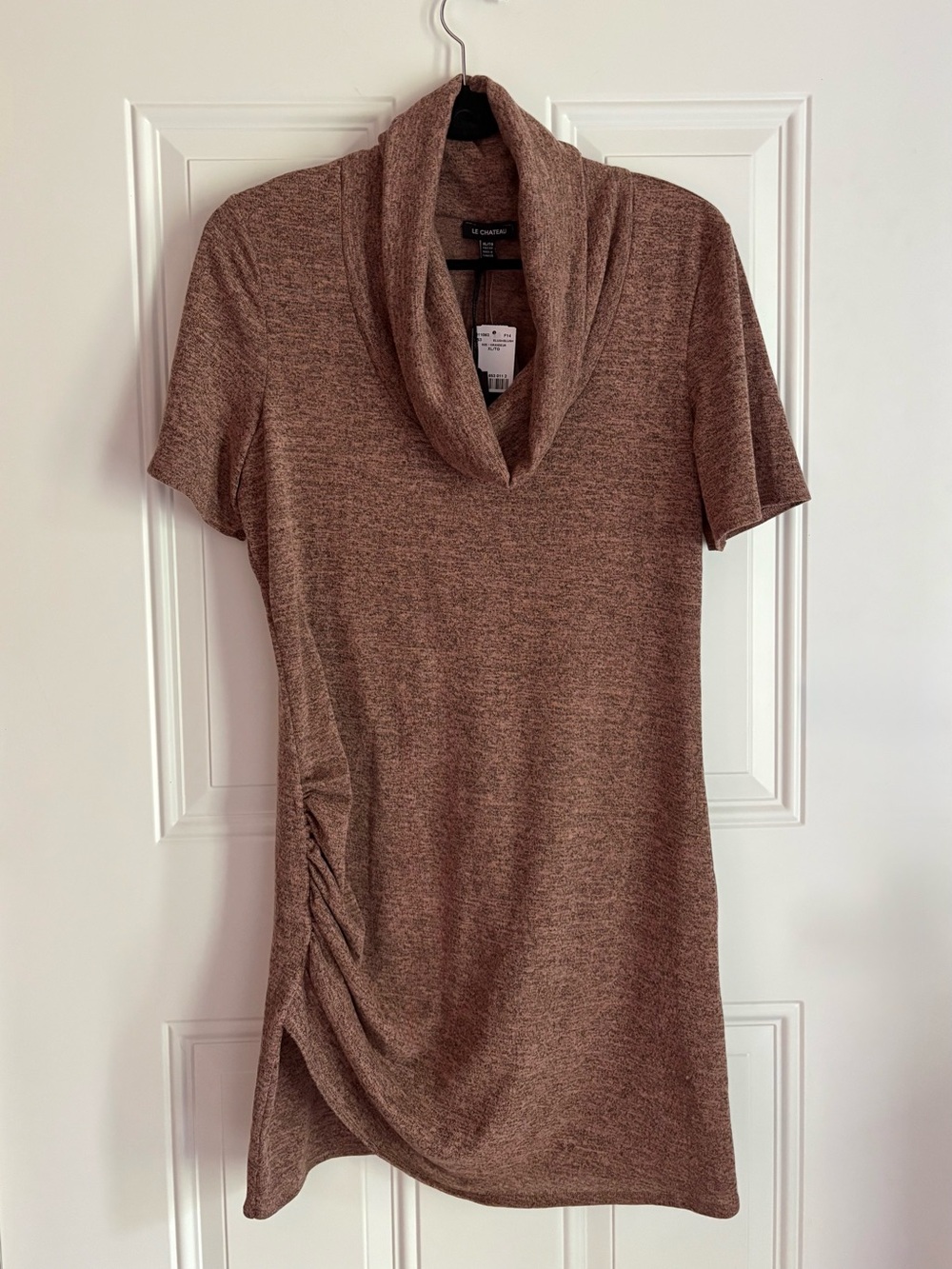 Le Château Blush Heathered Cowl Neck Tunic